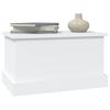 vidaXL Coffre de rangement Blanc 50x30x28 cm Bois d'ing&eacute;nierie
