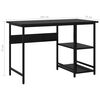 vidaXL Bureau d'ordinateur Noir 105x50x72 cm MDF et m&eacute;tal