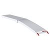 vidaXL Rampe de moto 680 kg 2 pcs Argent&eacute; 205 x 28 x 5 cm Aluminium