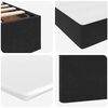 vidaXL Lit avec rangement et LED avec matelas Noir 90 x 200 cm Velours