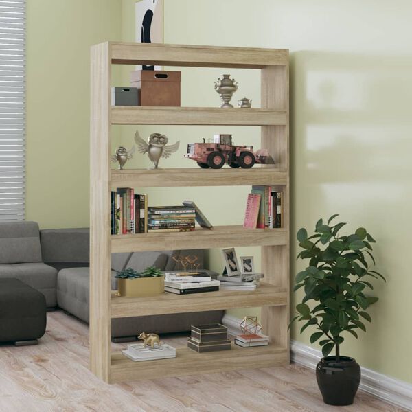 vidaXL Biblioth&egrave;que/S&eacute;parateur de pi&egrave;ce ch&ecirc;ne sonoma 100x30x166 cm