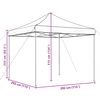 vidaXL Tente de r&eacute;ception pliable escamotable noir 292x292x315 cm