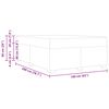 vidaXL Cadre de lit avec matelas Cr&egrave;me 160 x 200 cm tissu
