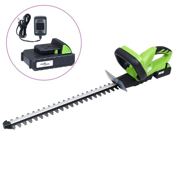 vidaXL Taille-haie sans fil avec bloc-piles 20V 1500 mAh Li-ion