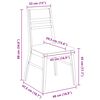 vidaXL Chaises de salle &agrave; manger 2 pcs Marron Clair 43 x 54 x 89 cm