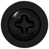 vidaXL Clou auto-perceur 12 pcs Noir 3,5 x 12 mm Fer