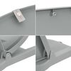 vidaXL Si&egrave;ge de bateau avec pi&eacute;destal hauteur r&eacute;glable pivotant &agrave; 360&deg;