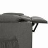 vidaXL Fauteuil inclinable Gris fonc&eacute; Tissu