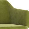 vidaXL Chaise &agrave; bascule Vert clair Velours