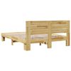 vidaXL Cadre de lit avec t&ecirc;te de lit sans matelas 140x190 cm