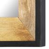 vidaXL Miroir 80x50 cm Bois de manguier massif