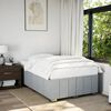 vidaXL Cadre de lit sans matelas gris clair 120x190 cm tissu