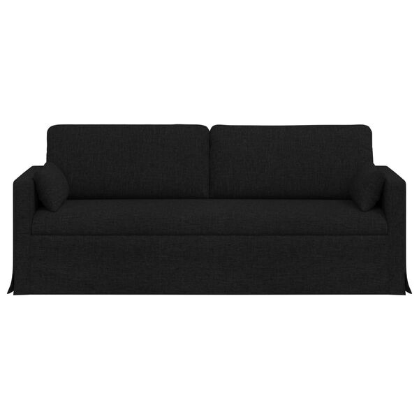 vidaXL Canap&eacute; 180cm Noir M&eacute;tал