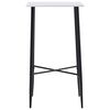vidaXL Ensemble de bar 3 pcs Tissu Noir