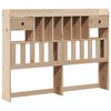 vidaXL Lit biblioth&egrave;que sans matelas 150x200 cm bois massif de pin