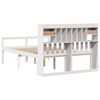 vidaXL Lit biblioth&egrave;que sans matelas blanc 150x200 cm bois pin massif