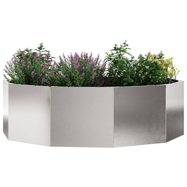 vidaXL Jardini&egrave;re Argent 120 x 120 x 35 cm Acier inoxydable