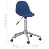 vidaXL Chaise pivotante de bureau Bleu Tissu