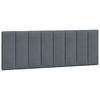 vidaXL Lit avec matelas Hanko gris fonc&eacute; 140x190 cm velours