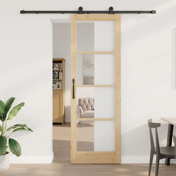 vidaXL Porte coulissante ORKDAL Naturel 78 x 232 cm