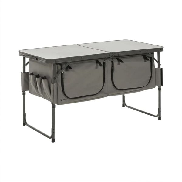 Travellife Unit&eacute; de rangement pliable de camping Toledo gris fonc&eacute;