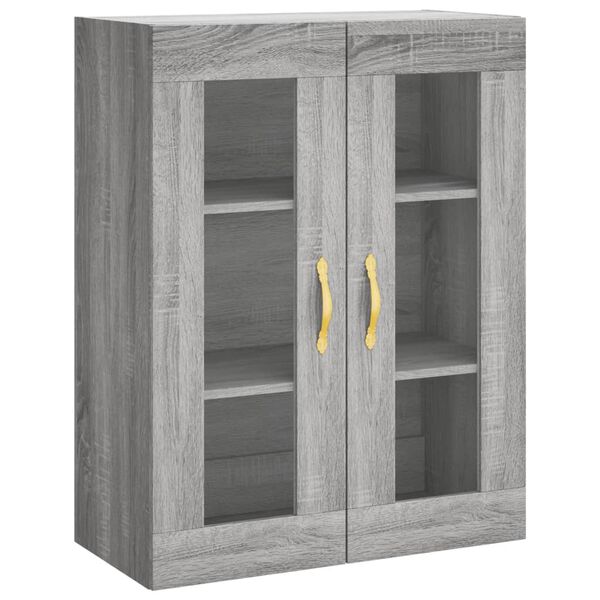 vidaXL Armoire murale sonoma gris 69,5x34x90 cm