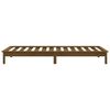 vidaXL Cadre de lit sans matelas marron miel bois massif