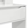 vidaXL Tables de maquillage pour chambre avec tiroir Blanc brillant