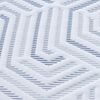 vidaXL Surmatelas Blanc 140 x 200 cm Tissu jacquard