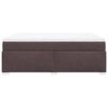vidaXL Sommier &agrave; lattes de lit avec matelas Marron fonc&eacute; 160x200 cm