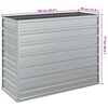 vidaXL Lit sur&eacute;lev&eacute; de jardin 100x40x77 cm Acier galvanis&eacute; Argent&eacute;