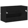 vidaXL Meuble de Lavabo de Salle de Bain Ch&ecirc;ne noir 80 x 38,5 x 45 cm