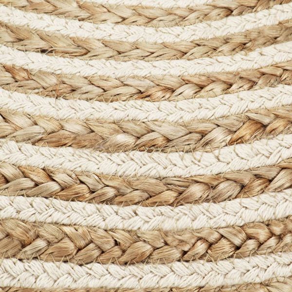 vidaXL Pouf fait &agrave; la main 45x30 cm Jute