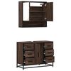 vidaXL Ensemble de meubles de salle de bain 2 pcs Chêne marron