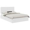 vidaXL Lit de Rangement Blanc 150 x 200 cm Bois d'ing&eacute;nierie
