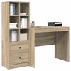 vidaXL Bureau avec tiroir 2 pcs Chêne Sonoma