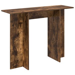 vidaXL Table console Ch&ecirc;ne Fum&eacute; 100 x 30 x 75 cm Bois d'ing&eacute;nierie