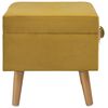 vidaXL Tabourets de rangement lot de 3 Jaune moutarde Velours