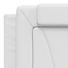 vidaXL Lit Viana avec matelas blanc 180x200 cm similicuir