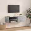 vidaXL Cabinet en Bois Gris b&eacute;ton 100,5 x 39 x 30 cm Bois d'ing&eacute;nierie