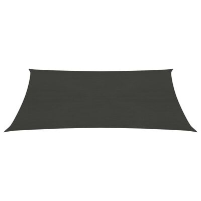vidaXL Voile d'ombrage 160 g/m² Anthracite 6x7 m PEHD