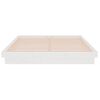 vidaXL Cadre de lit sans matelas blanc bois de pin massif