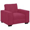vidaXL Ensemble de canapés 3 pcs avec coussins Rouge bordeaux Velours