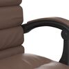 vidaXL Fauteuil de massage inclinable de bureau Marron Similicuir