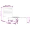vidaXL Cadre de lit sans matelas 75x190 cm bois massif