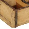 vidaXL Plateau avec stockage Marron 30 x 14 x 9 cm Bois Recycl&eacute; Solide
