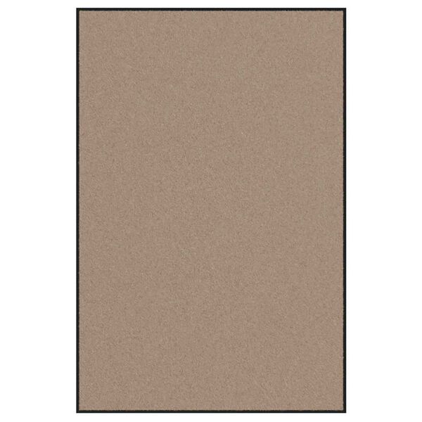 vidaXL Tapis d'entr&eacute;e Autre Beige et Noir 120 x 180 cm