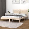 vidaXL Cadre de lit sans matelas 160x200 cm bois massif