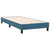 vidaXL Sommier à lattes de lit et matelas et LED bleu foncé 90x220 cm velours