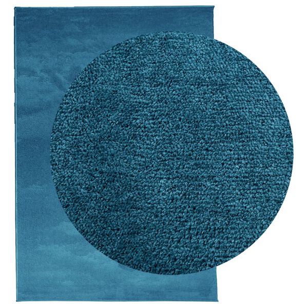 vidaXL Tapis OVIEDO &agrave; poils courts turquoise 300x400 cm